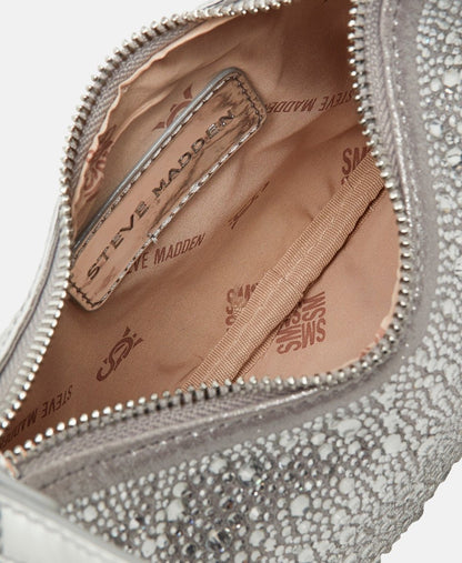 Steve Madden kabelka přes rameno Stříbrná 3