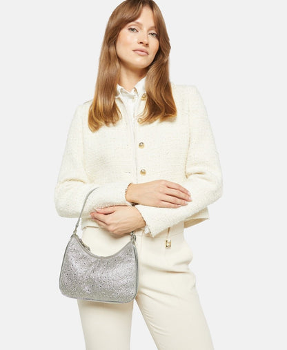 Steve Madden kabelka přes rameno Stříbrná 5