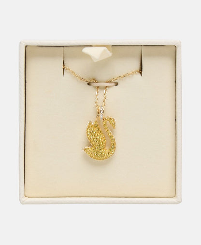 Swarovski řetízek s přívěskem Zlatá 3