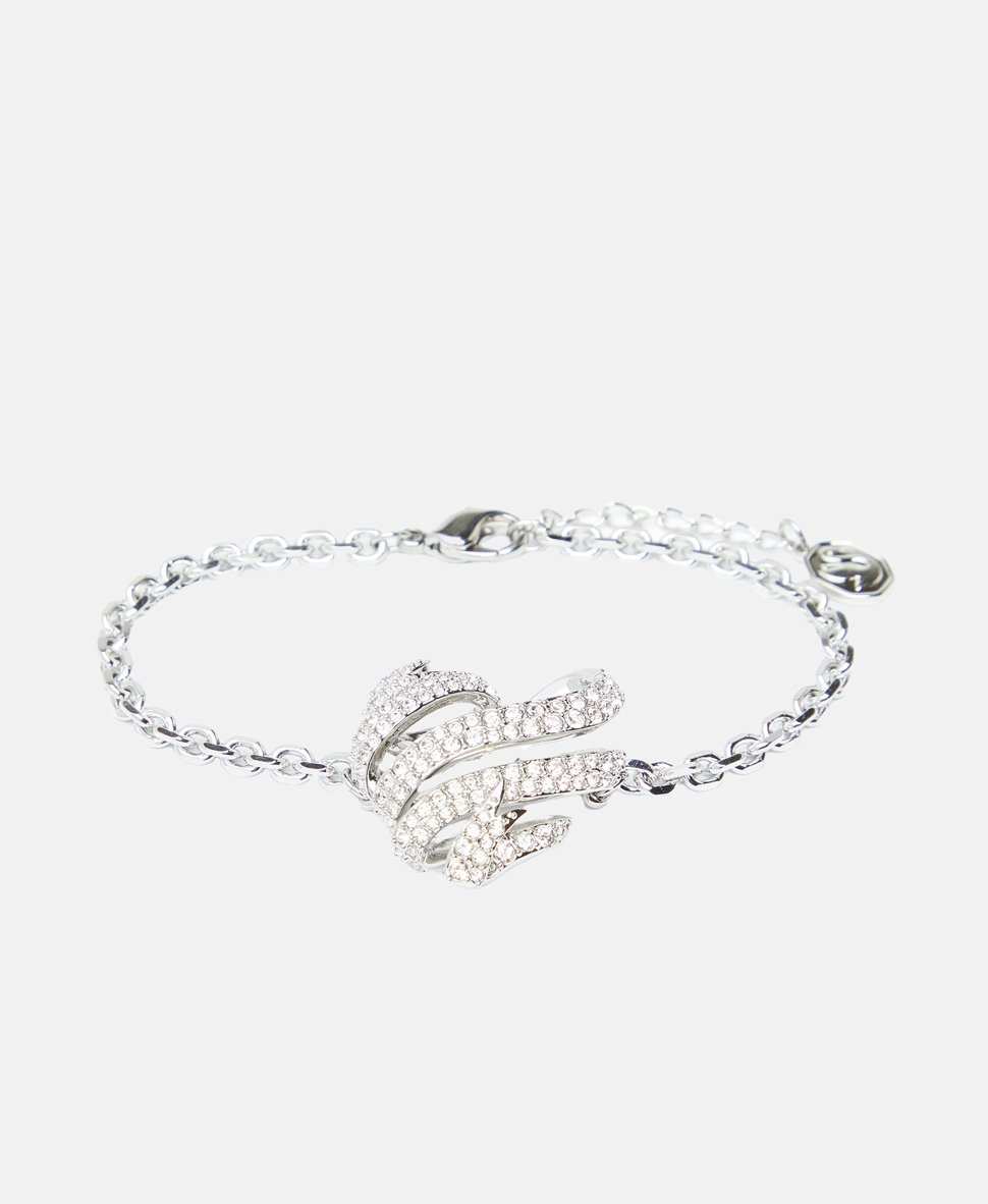 Swarovski řetízkový náramek s přívěskem Stříbrná 1