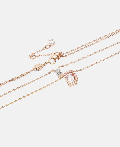 Swarovski řetízek s přívěskem Růžově zlatá 2
