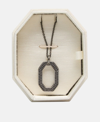 Swarovski řetízek s přívěskem Černá 3