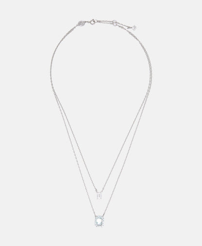 Swarovski řetízek s přívěskem Stříbrná 1