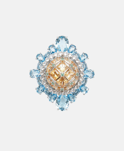 Swarovski prsten Modrá 1