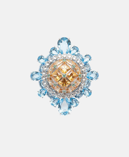 Swarovski prsten Modrá 1