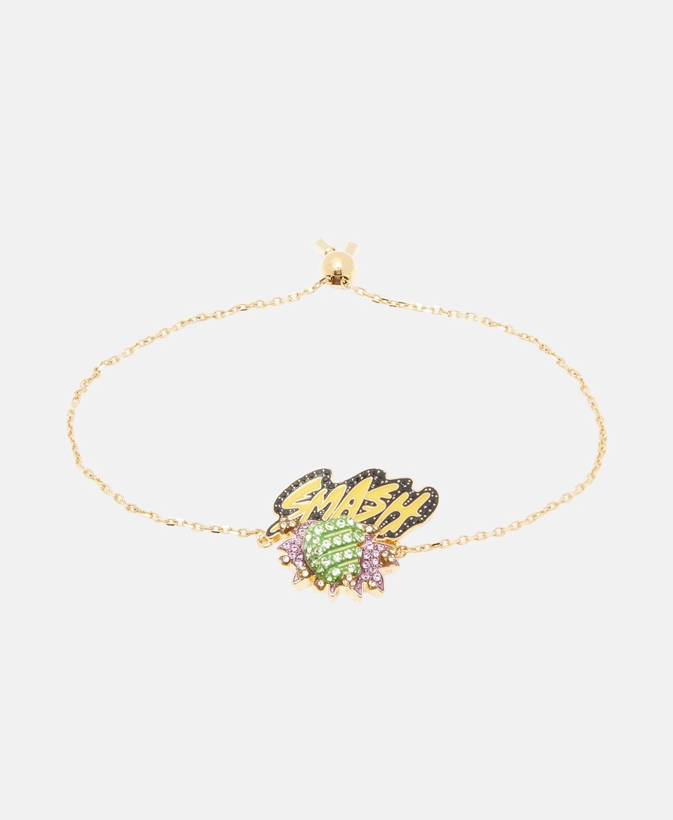 Swarovski řetízkový náramek s přívěskem Zlatá 1