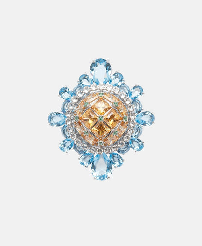 Swarovski prsten Modrá 1
