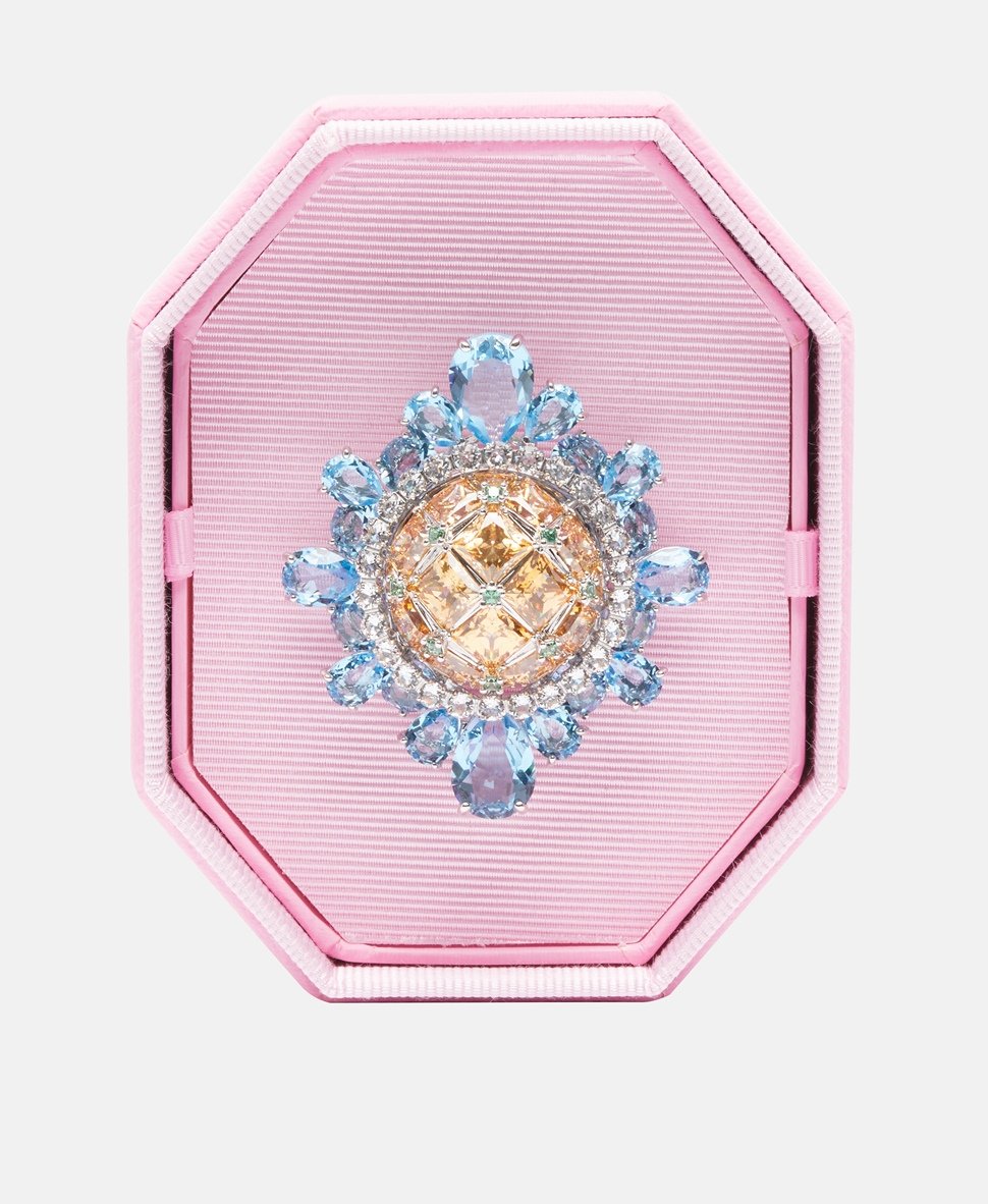 Swarovski prsten Modrá 3