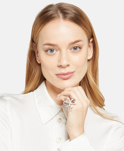 Swarovski prsten Stříbrná 4