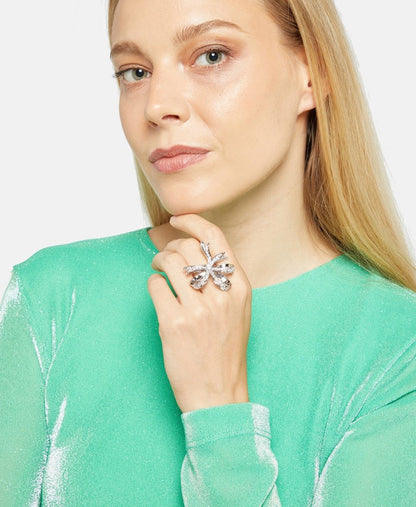 Swarovski prsten Stříbrná 4
