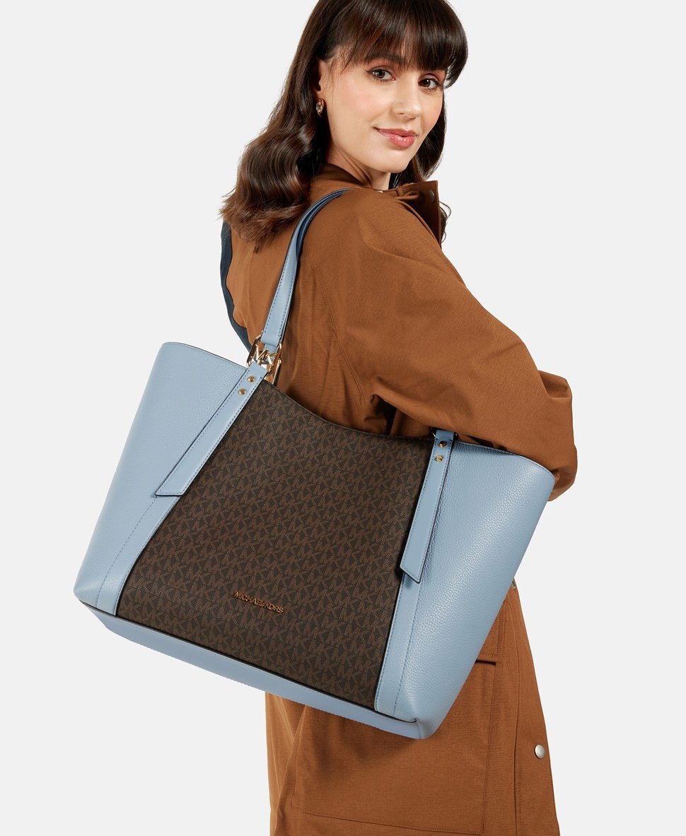 Michael Michael Kors kabelka tote Světle modrá 5