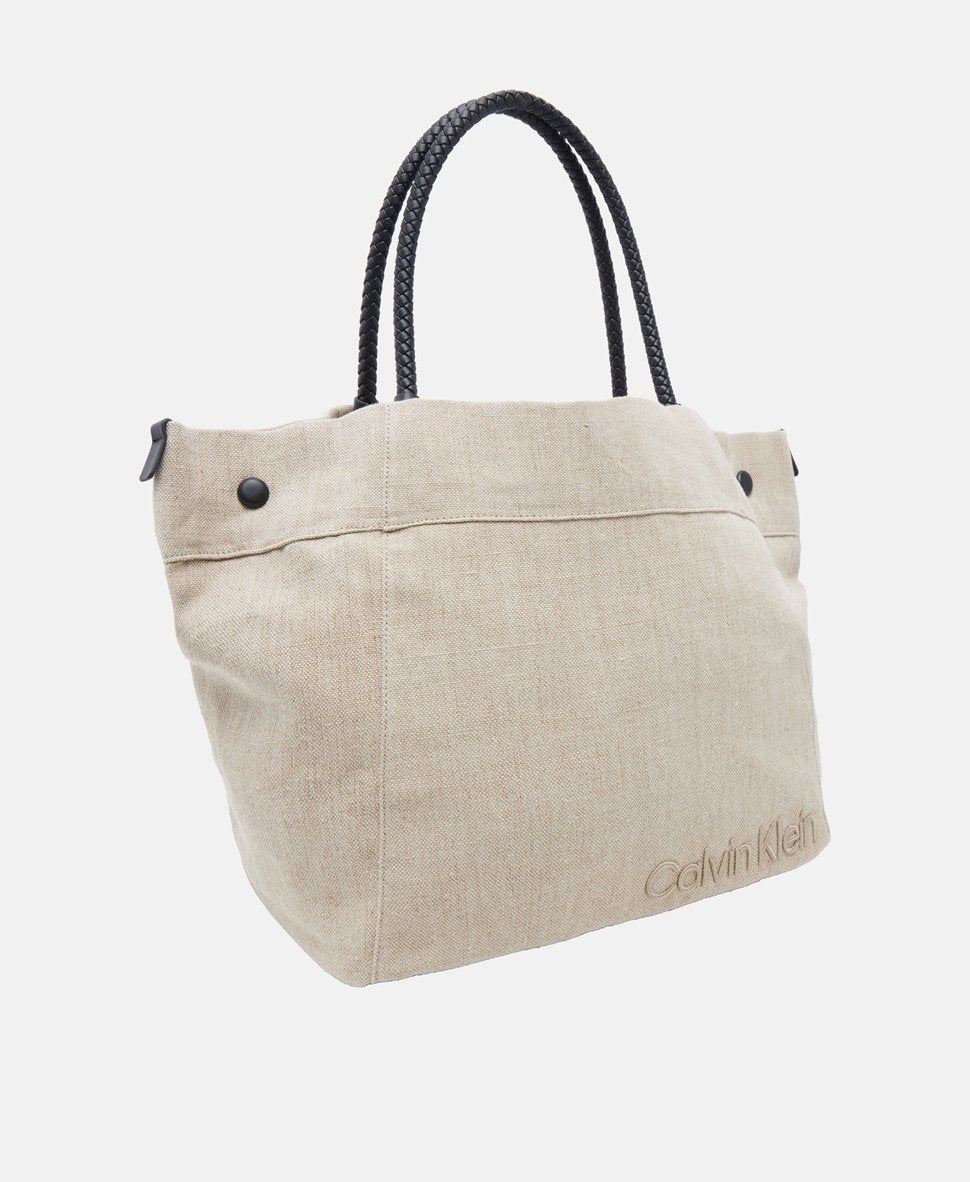 Calvin Klein kabelka shopper Jěmně béžová 1