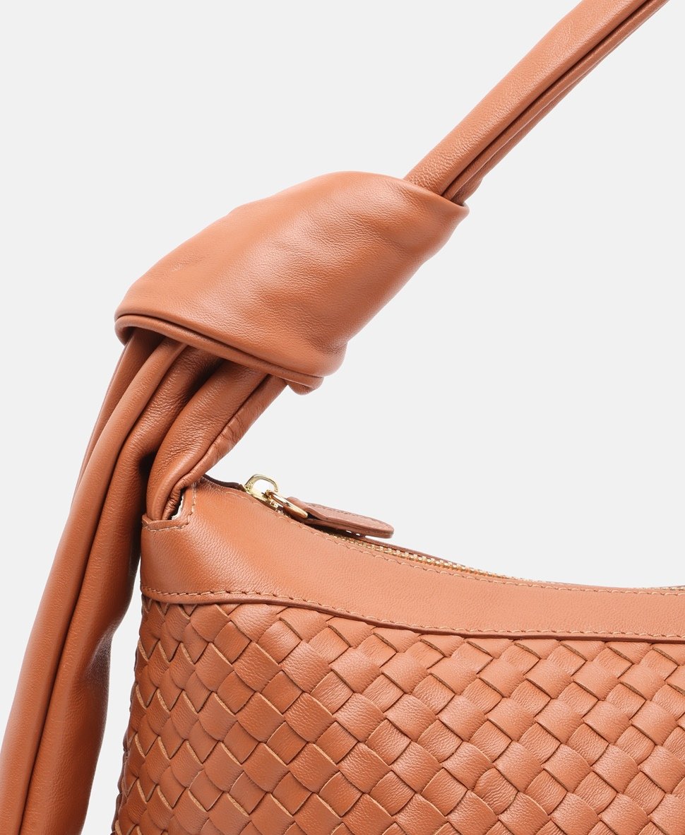 Santini Firenze Kožená kabelka přes rameno Camel 2