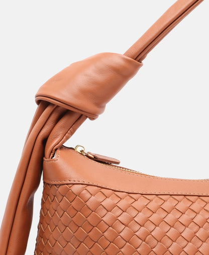 Santini Firenze Kožená kabelka přes rameno Camel 2