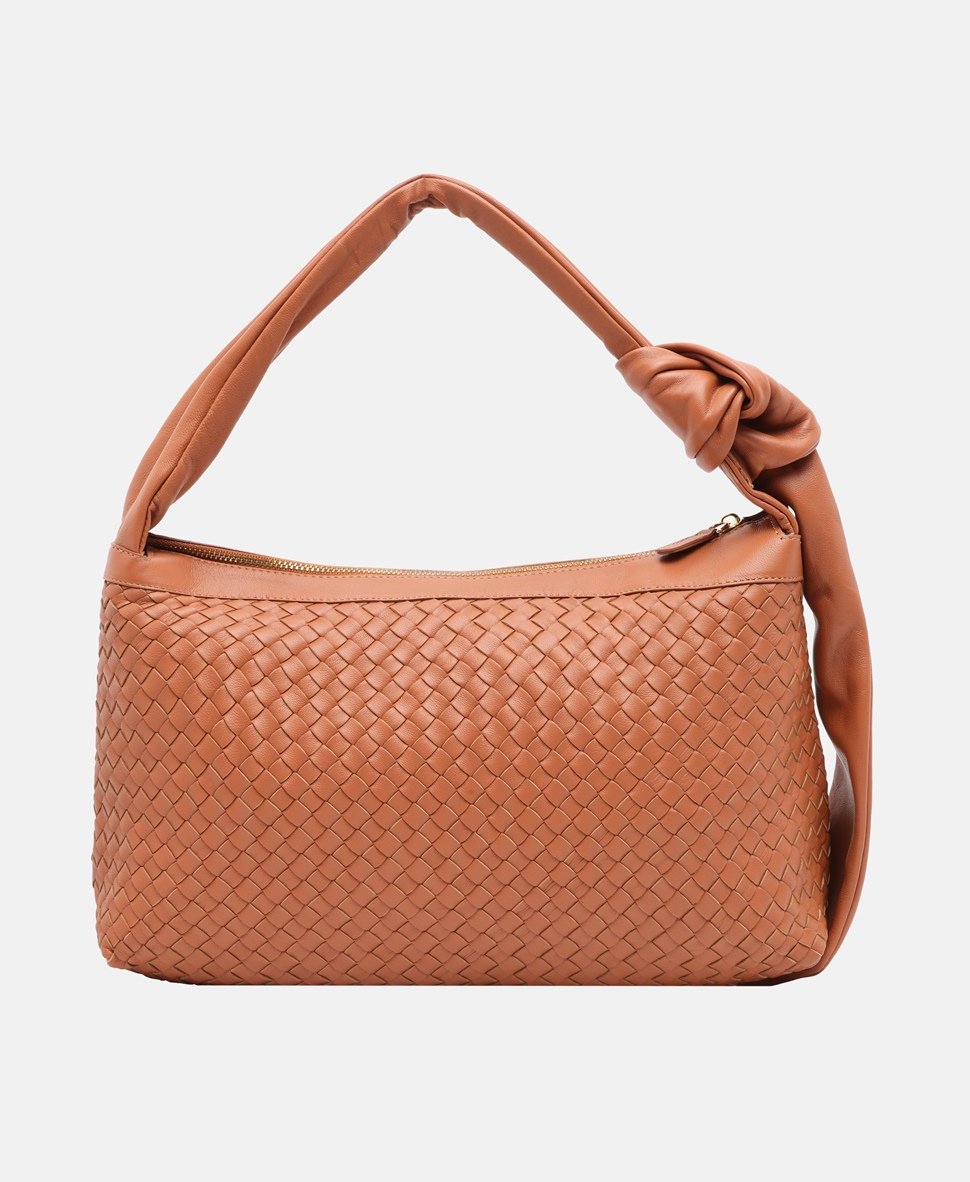 Santini Firenze Kožená kabelka přes rameno Camel 4