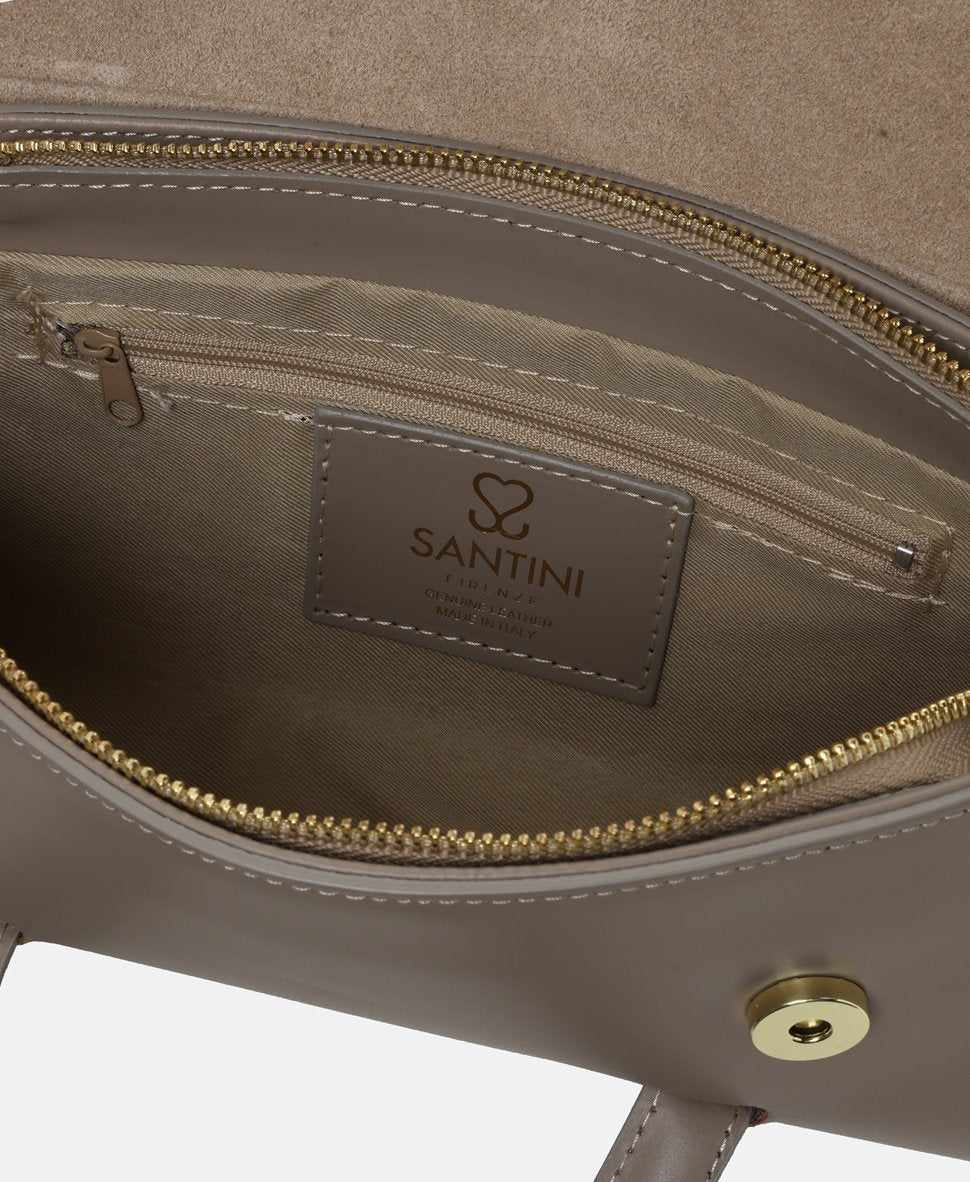Santini Firenze kožená kabelka Taupe 3