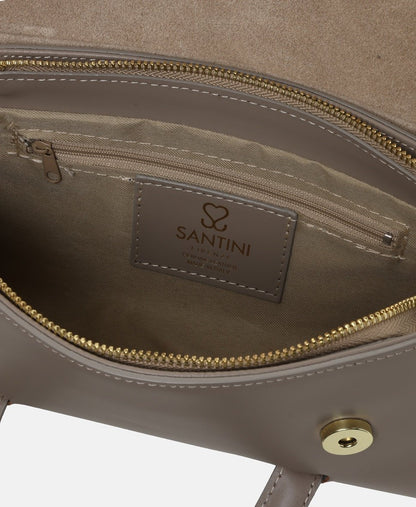 Santini Firenze kožená kabelka Taupe 3