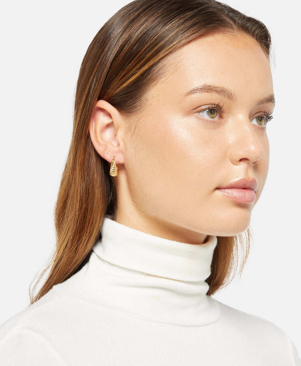 Lawrence Grey Jewelry Obručové náušnice Zlatá 3