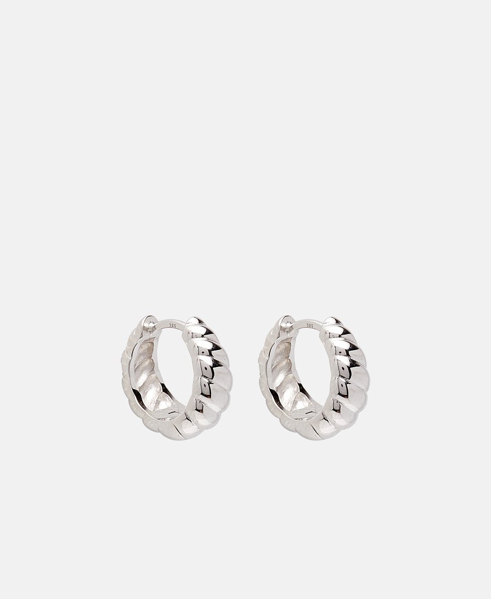 Lawrence Grey Jewelry Obručové náušnice Stříbrná 1