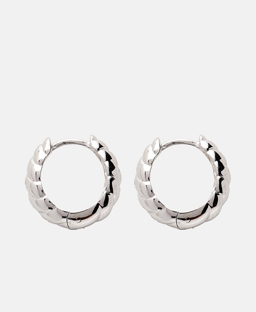 Lawrence Grey Jewelry Obručové náušnice Stříbrná 2