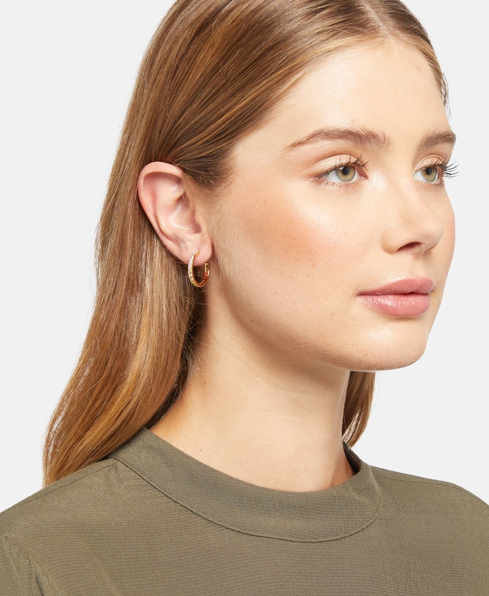 Lawrence Grey Jewelry Obručové náušnice Zlatá 3