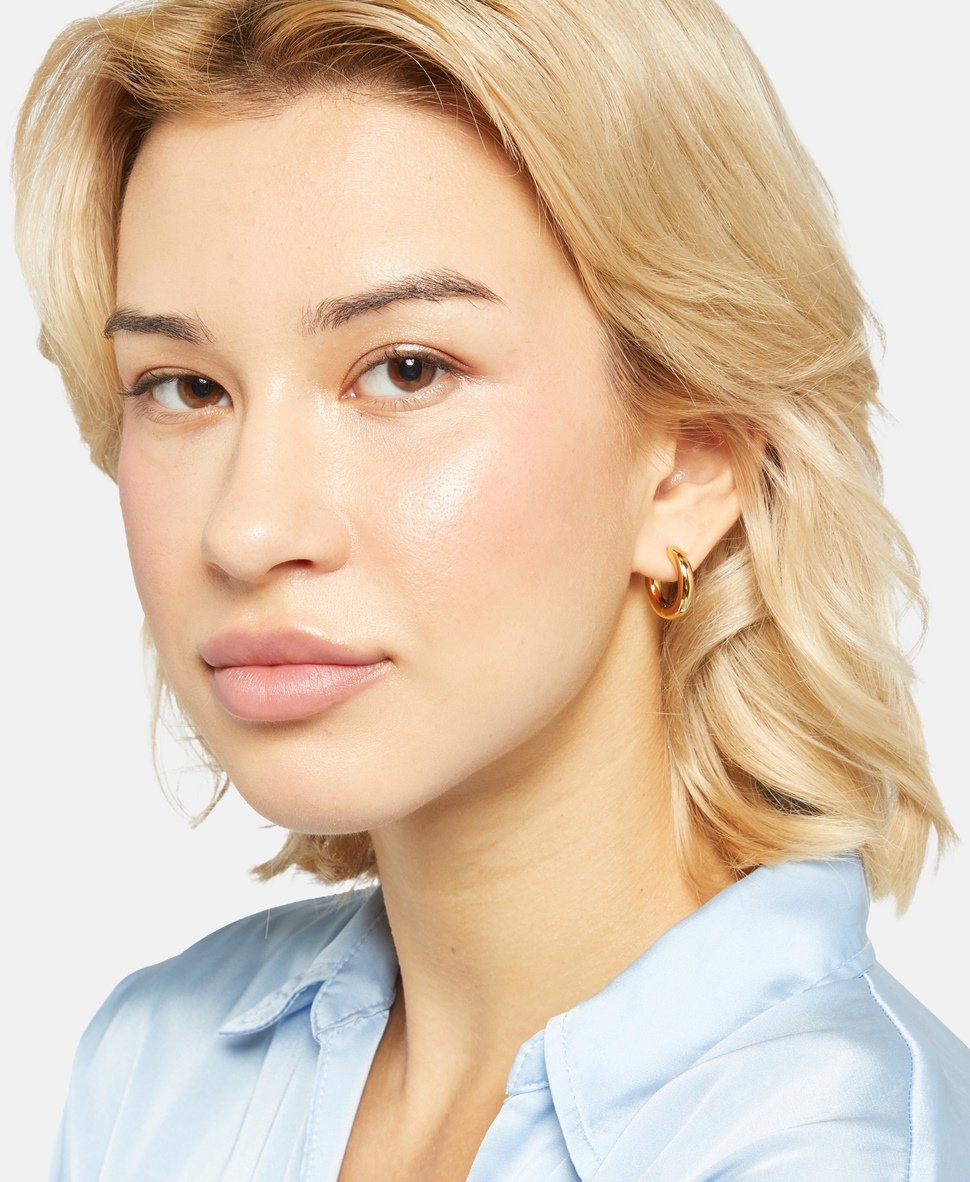 Lawrence Grey Jewelry Obručové náušnice Zlatá 3