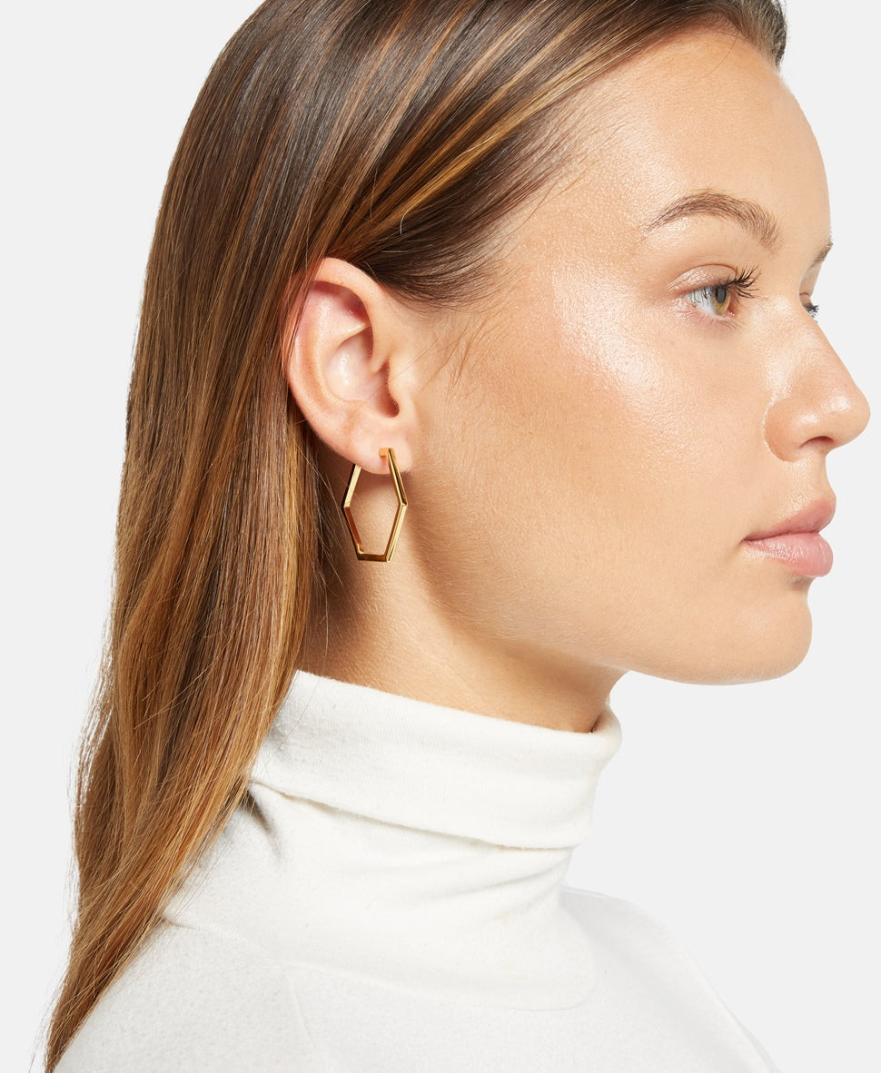 Lawrence Grey Jewelry Obručové náušnice Zlatá 3