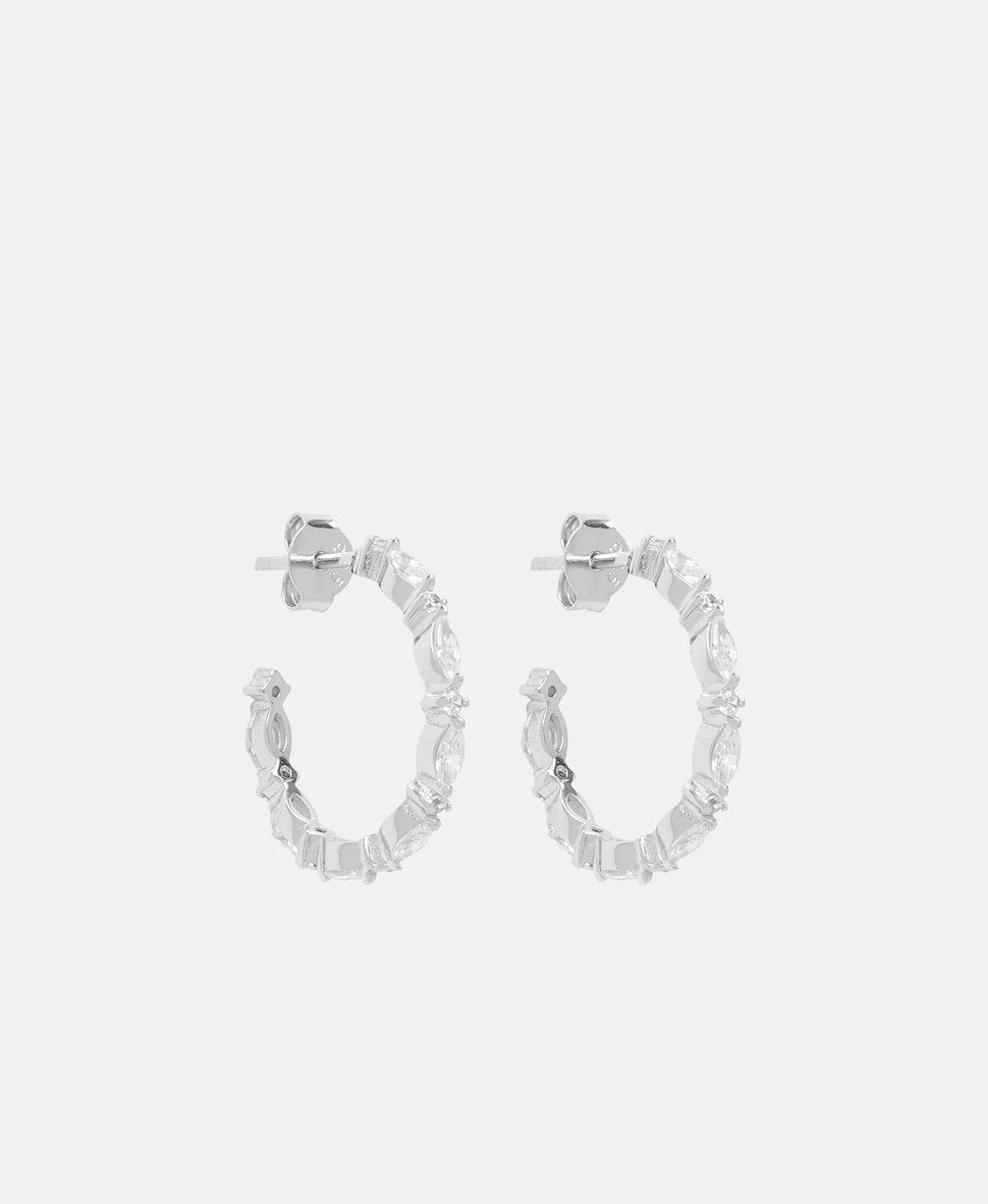 Lawrence Grey Jewelry Obručové náušnice Stříbrná 1