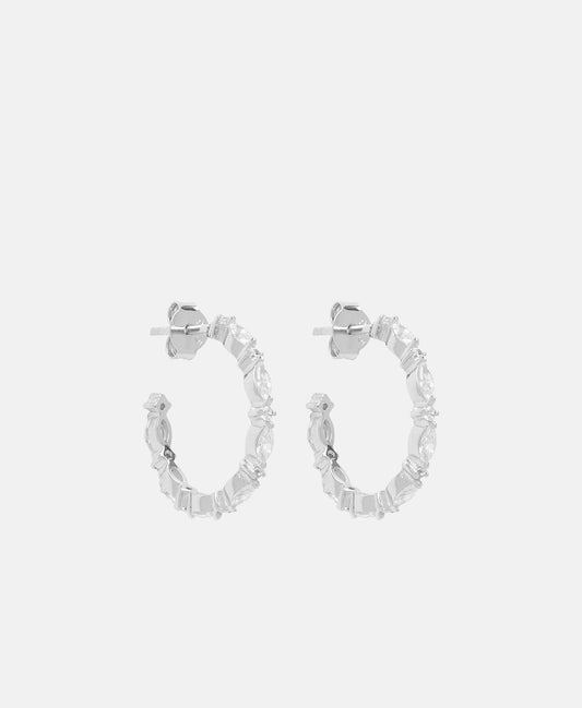 Lawrence Grey Jewelry Obručové náušnice Stříbrná 1