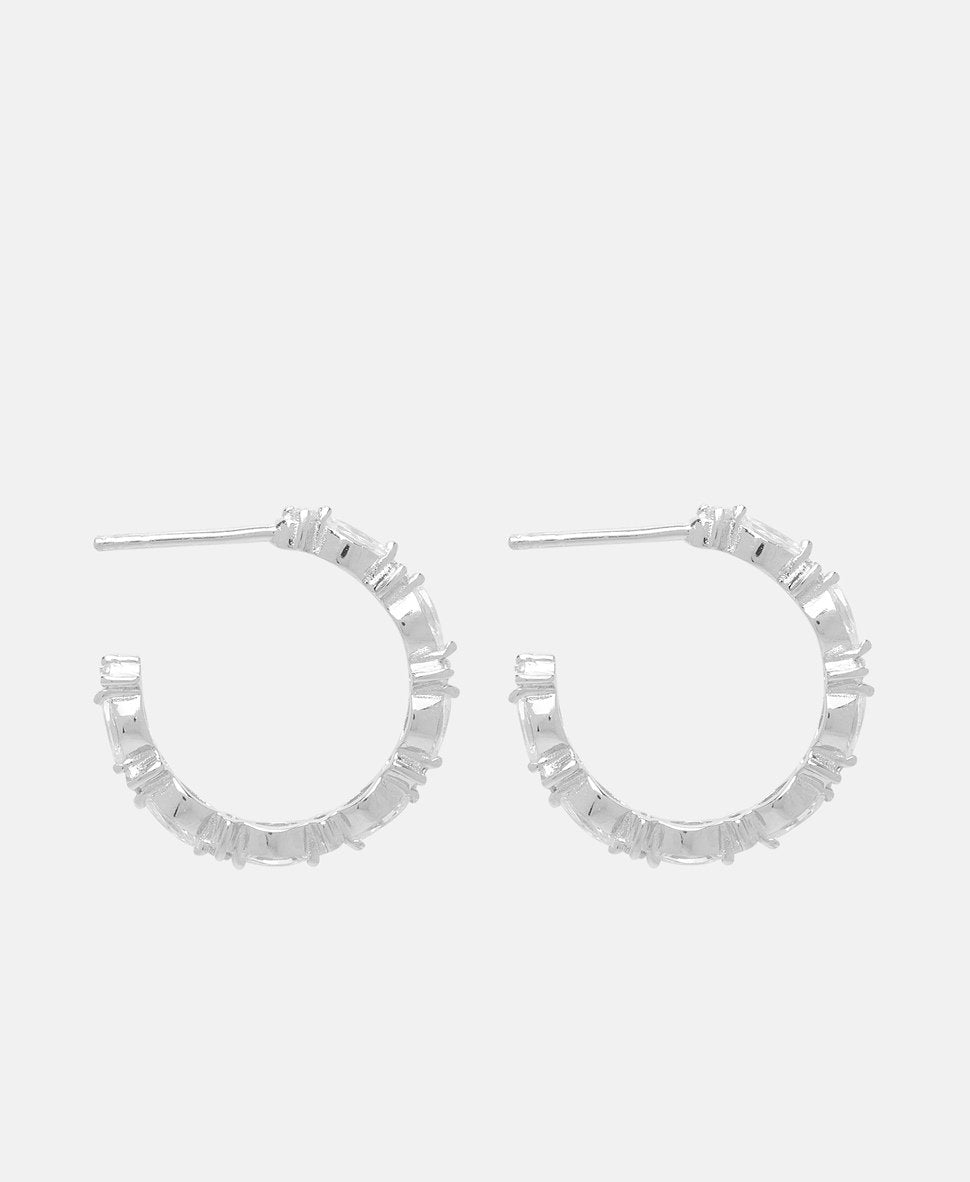 Lawrence Grey Jewelry Obručové náušnice Stříbrná 2