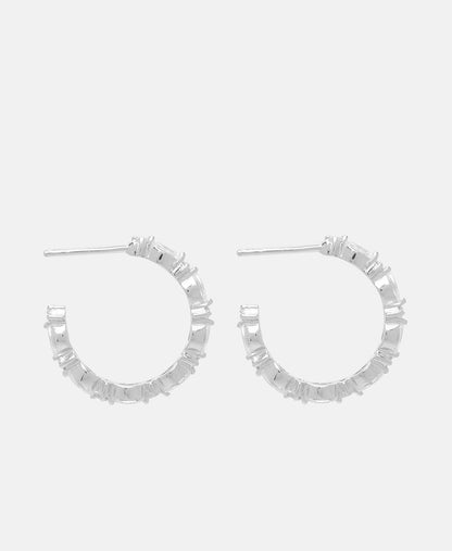 Lawrence Grey Jewelry Obručové náušnice Stříbrná 2