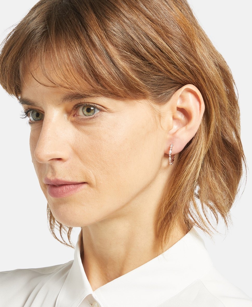 Lawrence Grey Jewelry Obručové náušnice Růžově zlatá 3