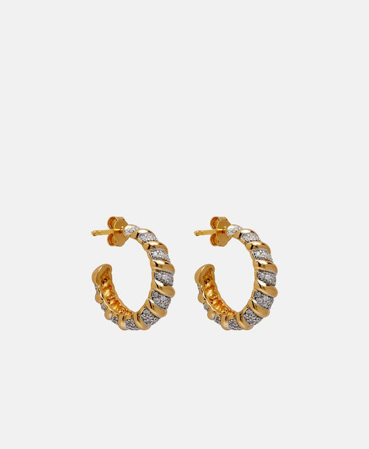 Lawrence Grey Jewelry Obručové náušnice Zlatá 1