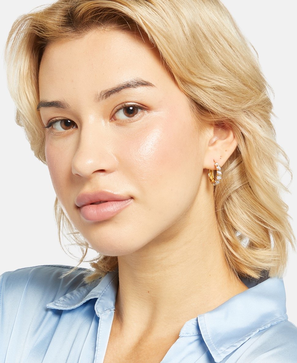 Lawrence Grey Jewelry Obručové náušnice Zlatá 3