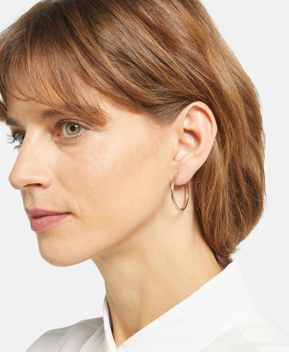Lawrence Grey Jewelry Obručové náušnice Růžově zlatá 3