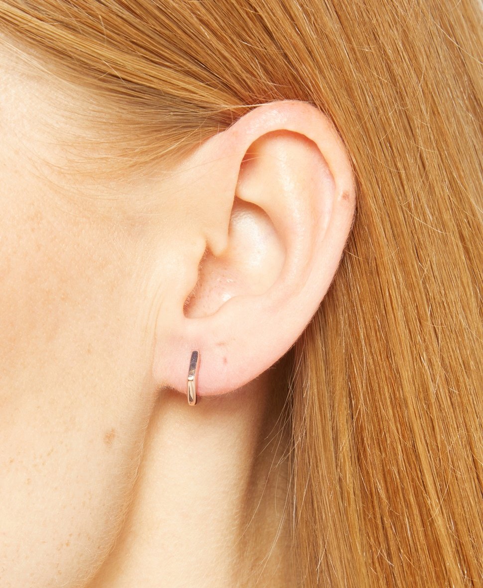 Lawrence Grey Jewelry Obručové náušnice Růžově zlatá 3