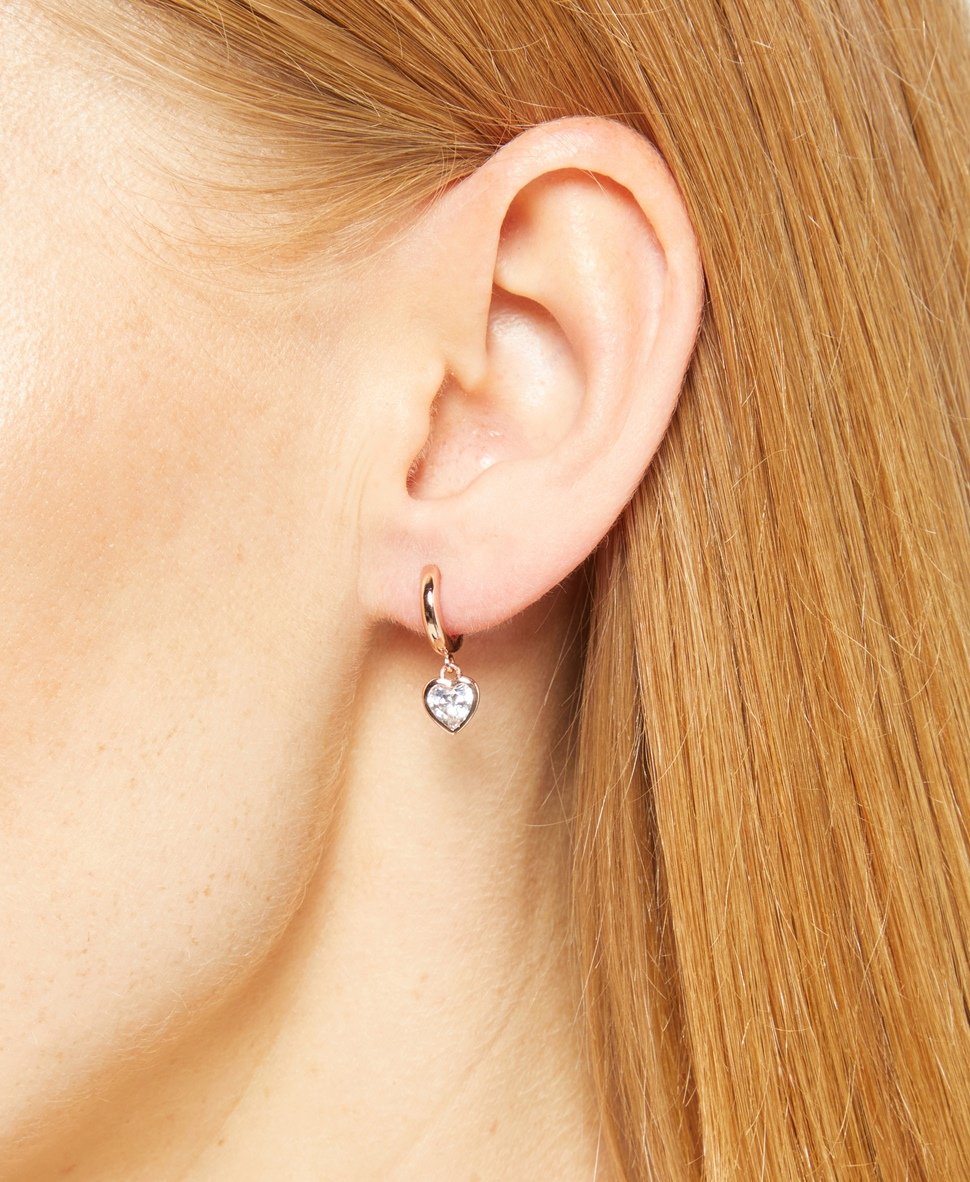 Lawrence Grey Jewelry Obručové náušnice Růžově zlatá 3
