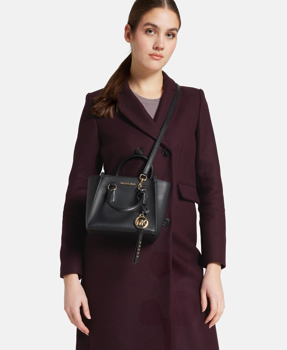 Michael Michael Kors kožená kabelka Černá 5