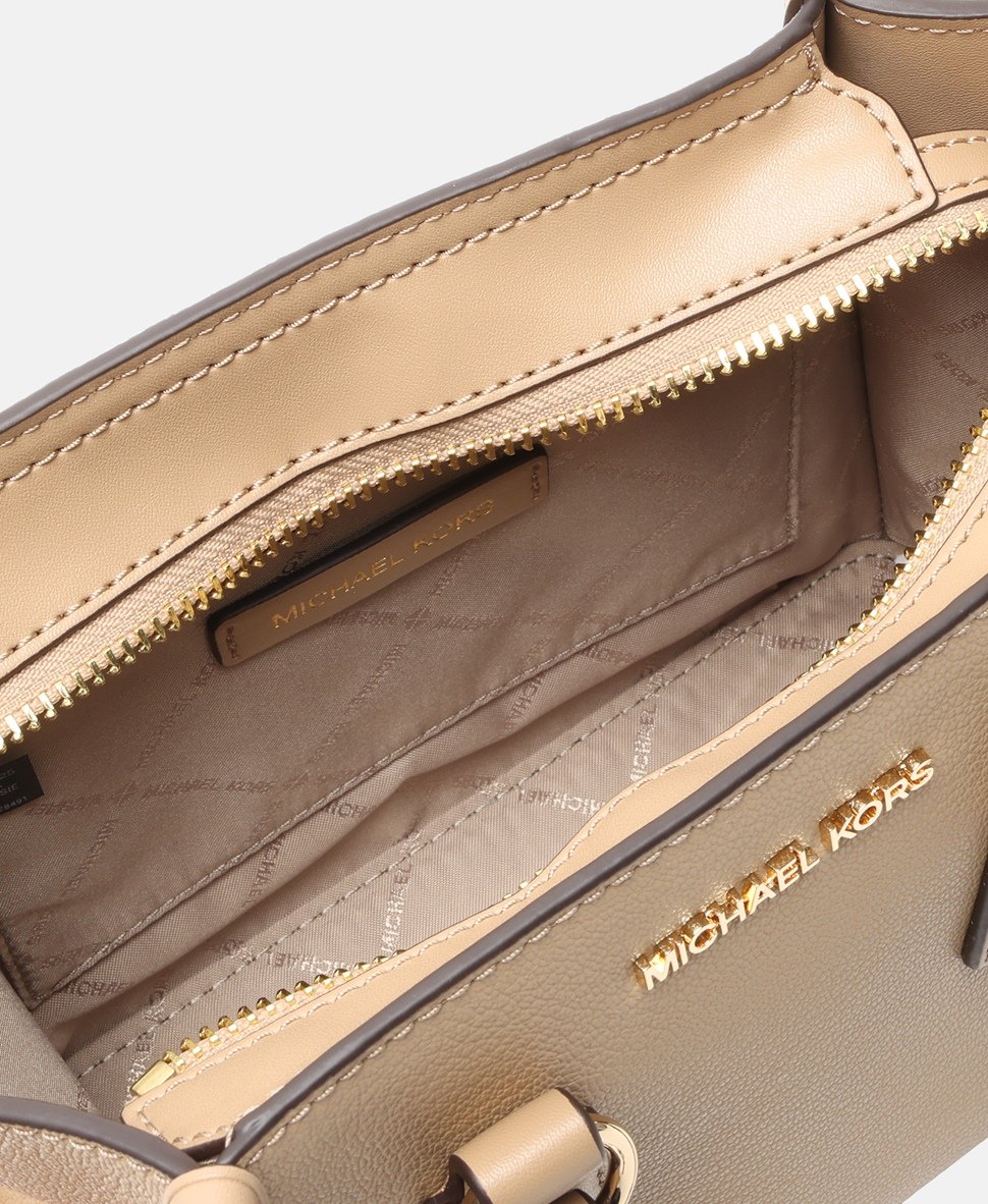 Michael Michael Kors kožená kabelka Camel 3