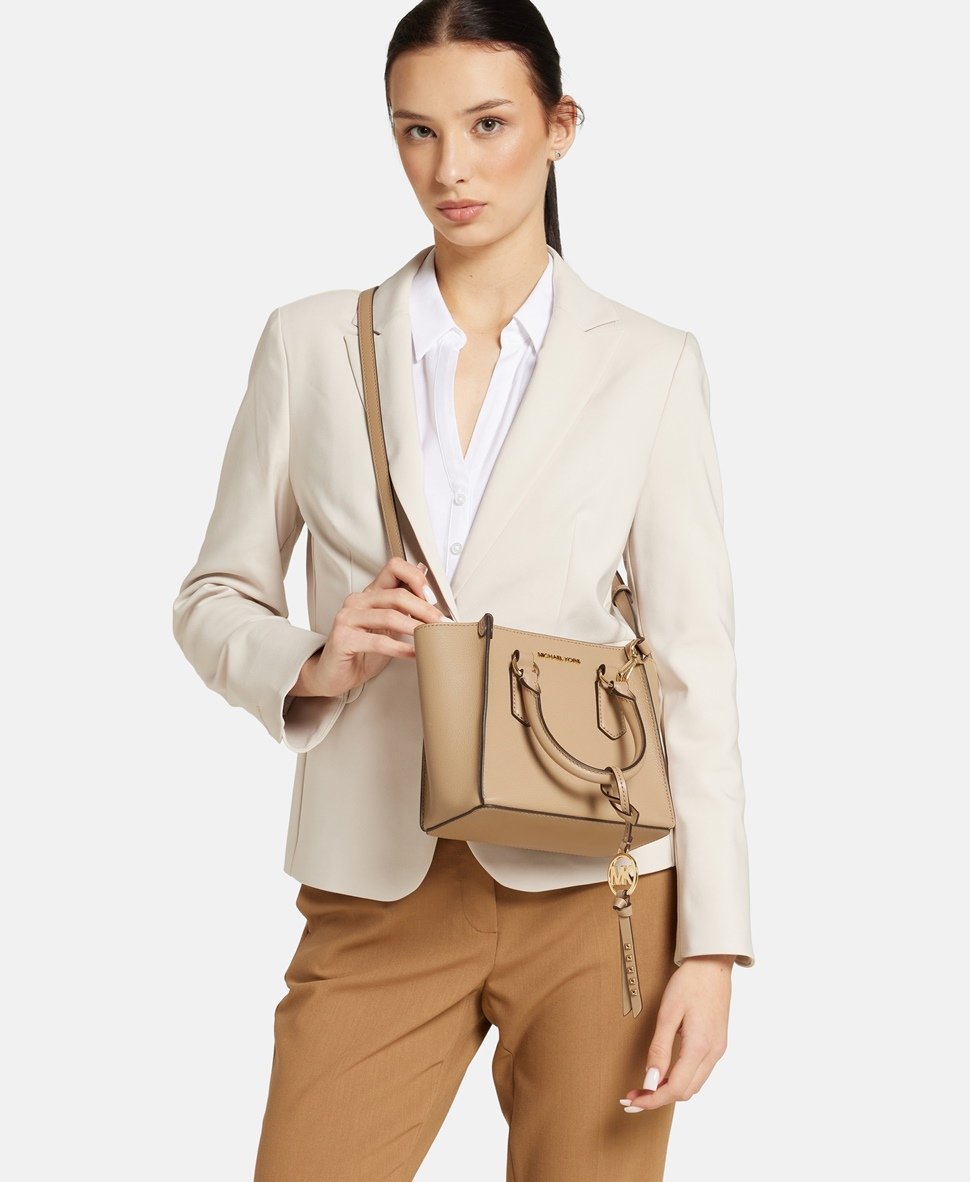 Michael Michael Kors kožená kabelka Camel 5