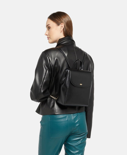 DKNY kožený batoh Černá 5