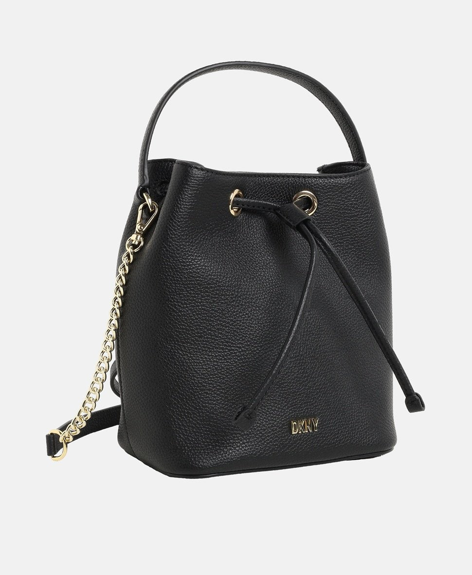 DKNY kožená hobo kabelka Černá 1