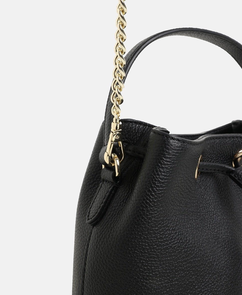 DKNY kožená hobo kabelka Černá 2