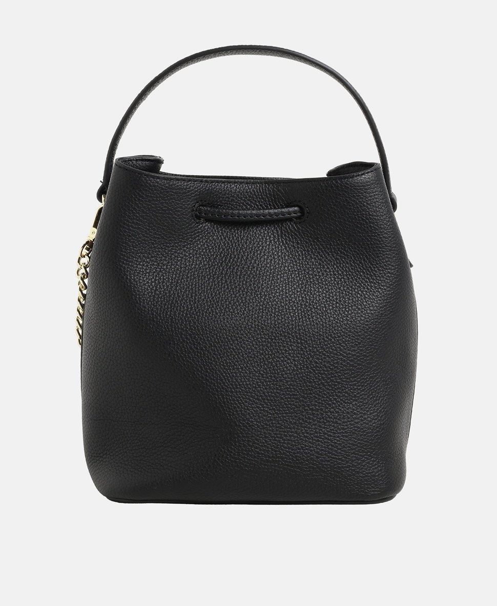 DKNY kožená hobo kabelka Černá 4