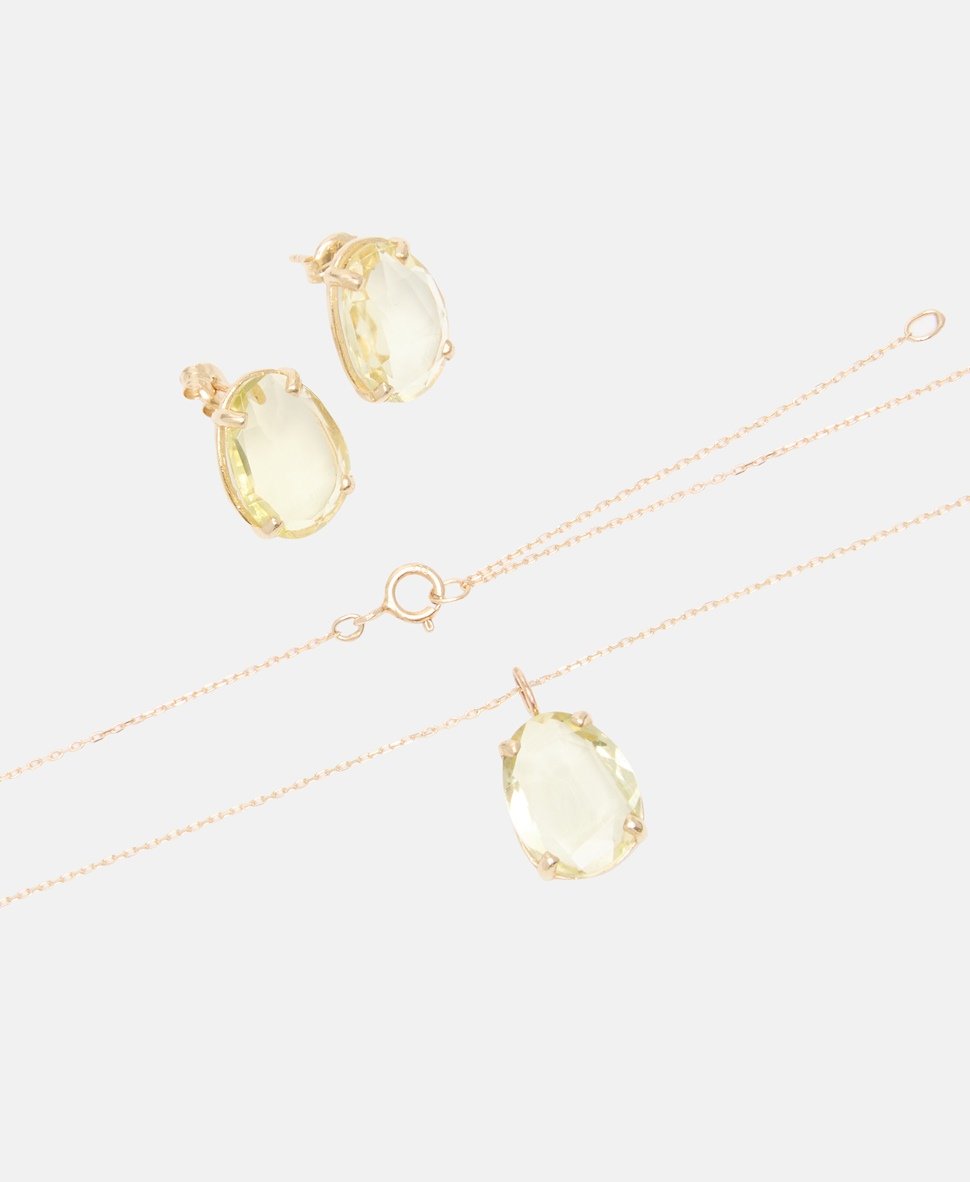 Lawrence Grey Fine Jewelry sada náhrdelníku a náušnic Zlatá 2