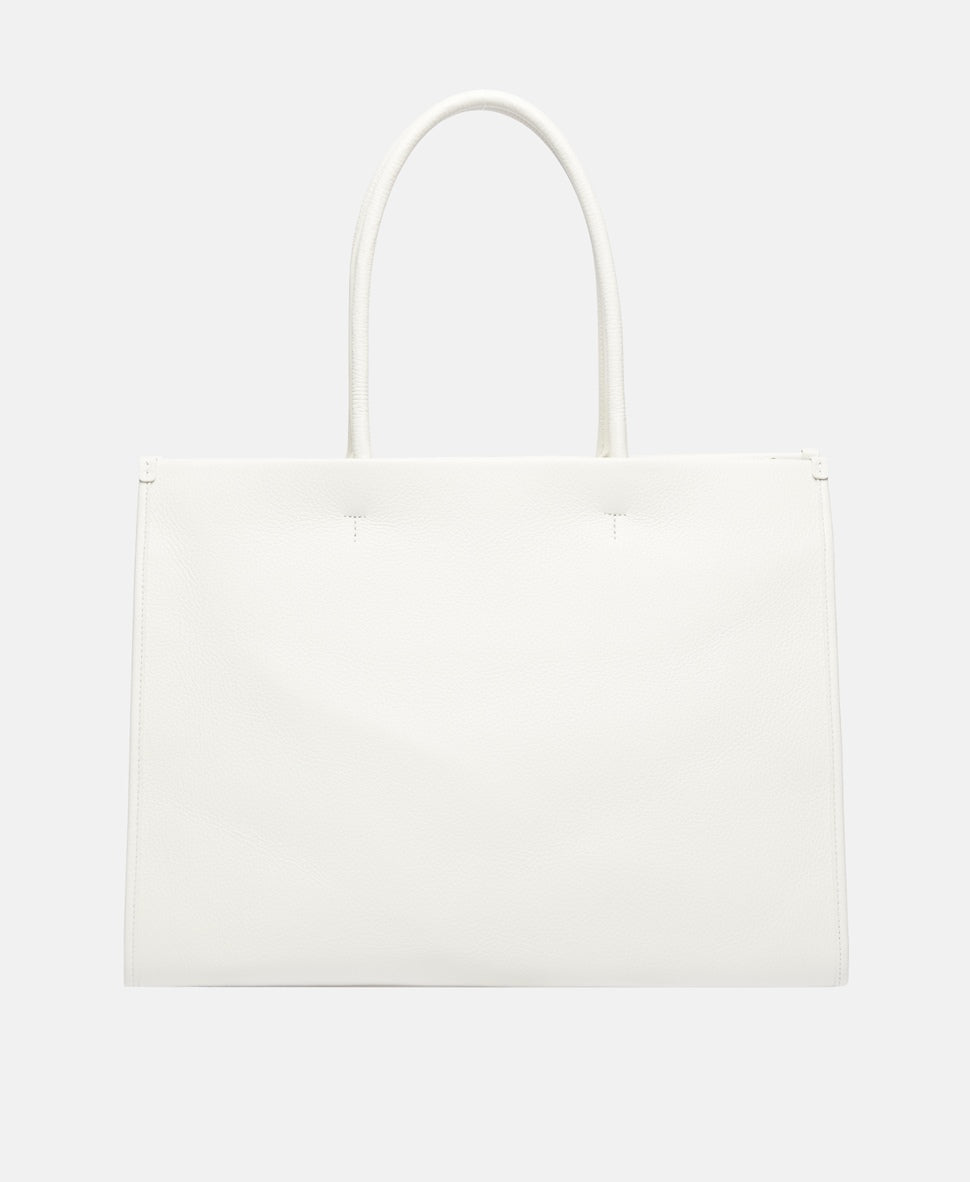 Furla kožená kabelka tote Bílá vlna 4