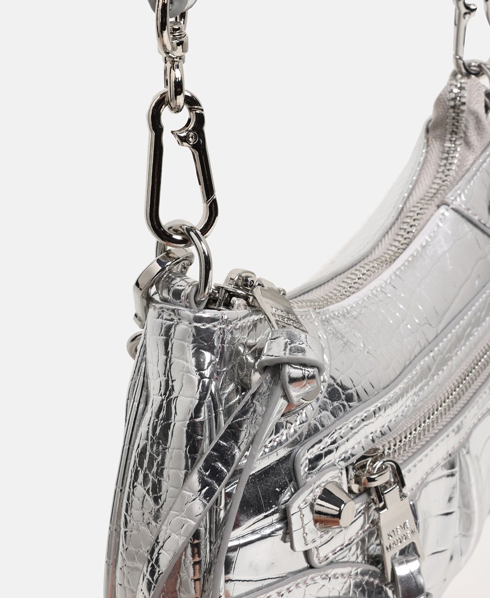 Steve Madden kabelka přes rameno Stříbrná 2