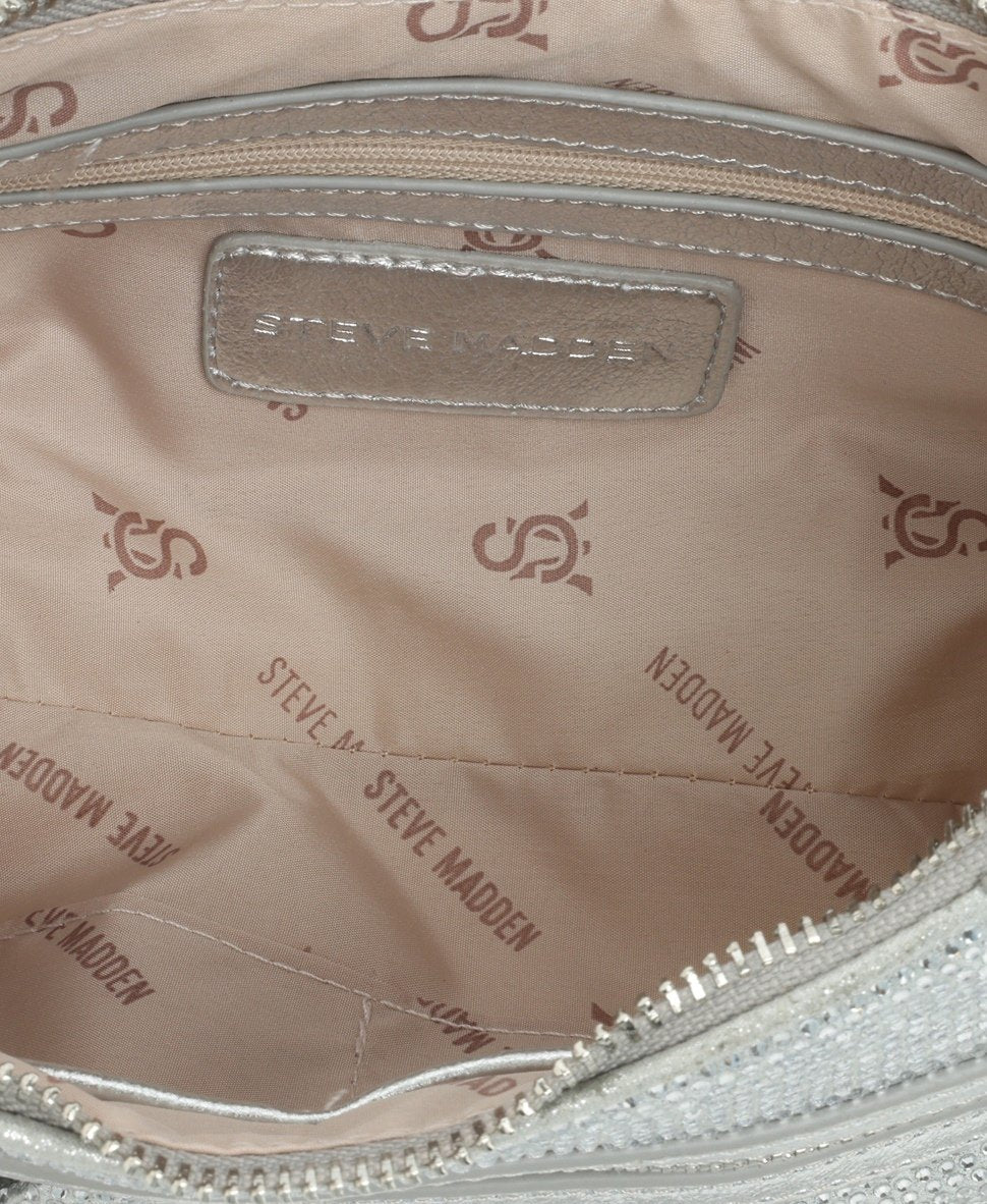 Steve Madden kabelka přes rameno Stříbrná 3