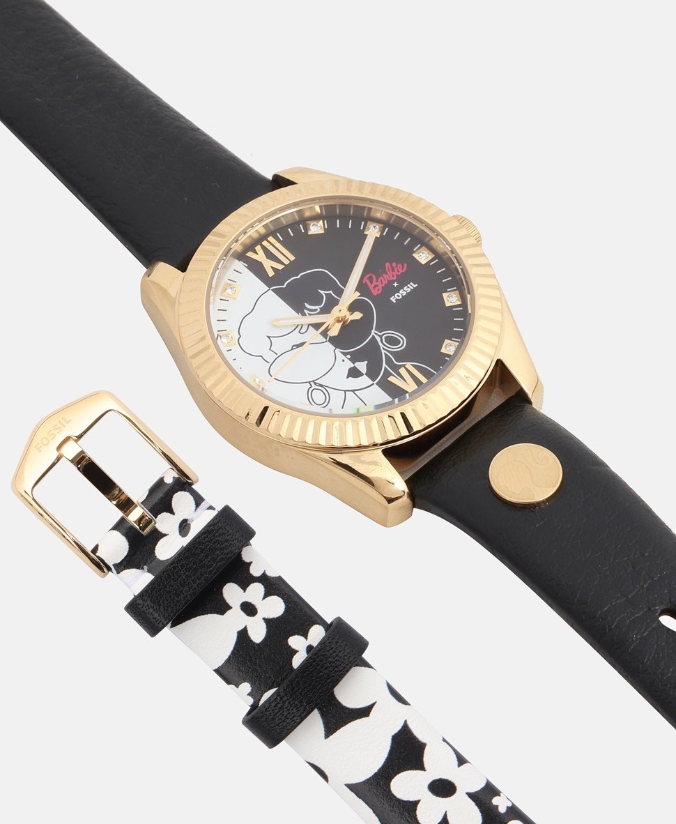 Fossil hodinky s vyměnitelným řemínkem Zlatá 2
