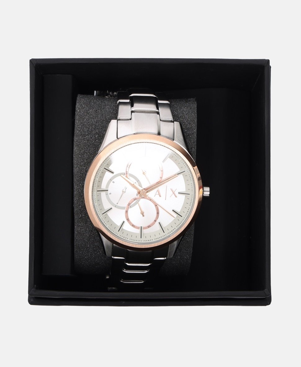 Armani Exchange hodinky Stříbrná 4